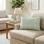 Baby Blue Blooms Throw Pillow - Hillcroft Home
