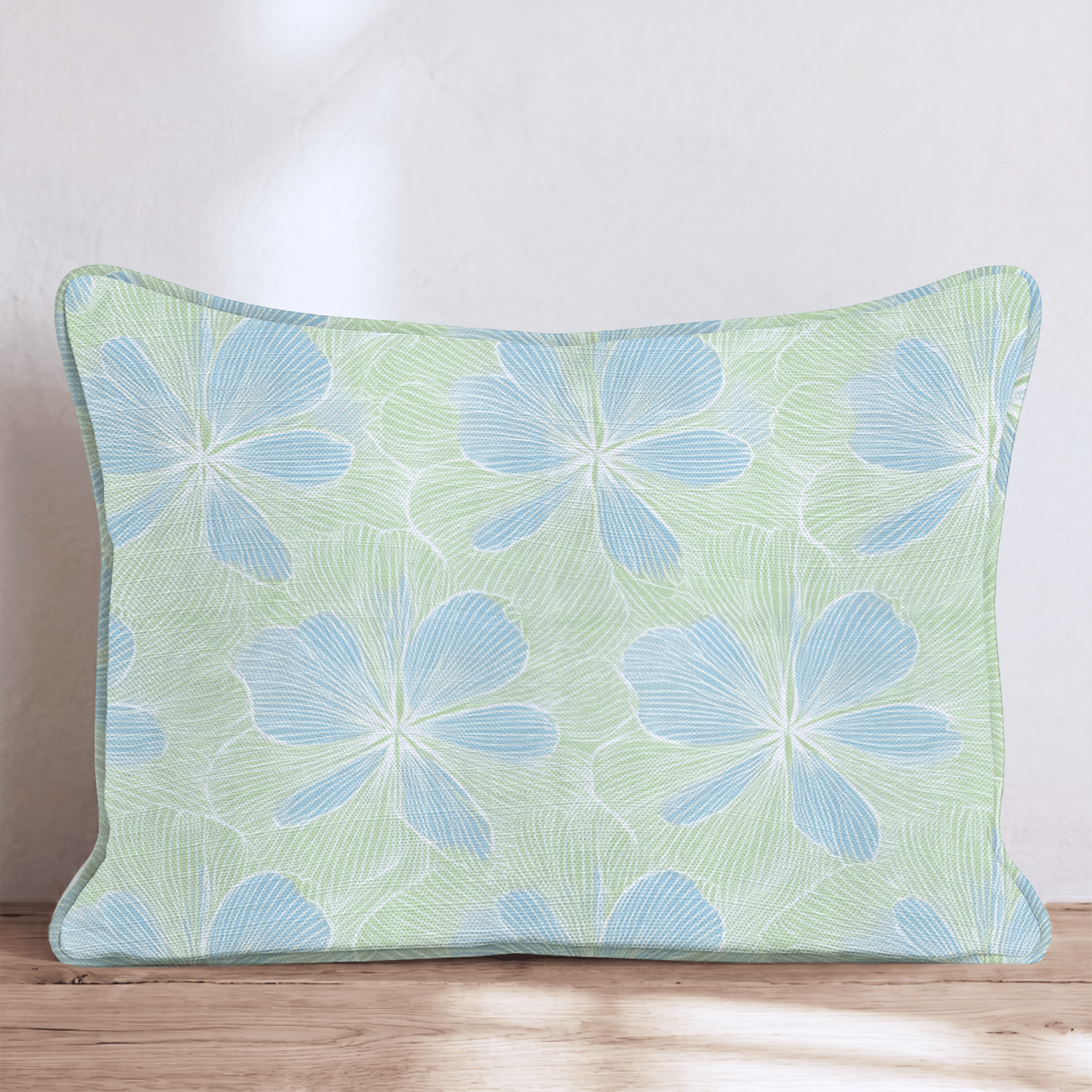 Baby Blue Blooms Throw Pillow - Hillcroft Home
