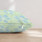 Baby Blue Blooms Throw Pillow - Hillcroft Home