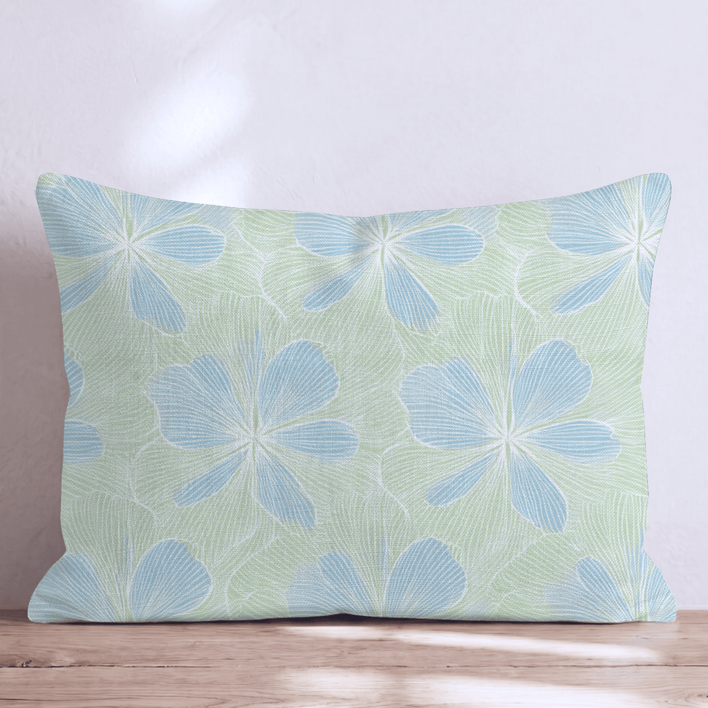 Baby Blue Blooms Throw Pillow - Hillcroft Home