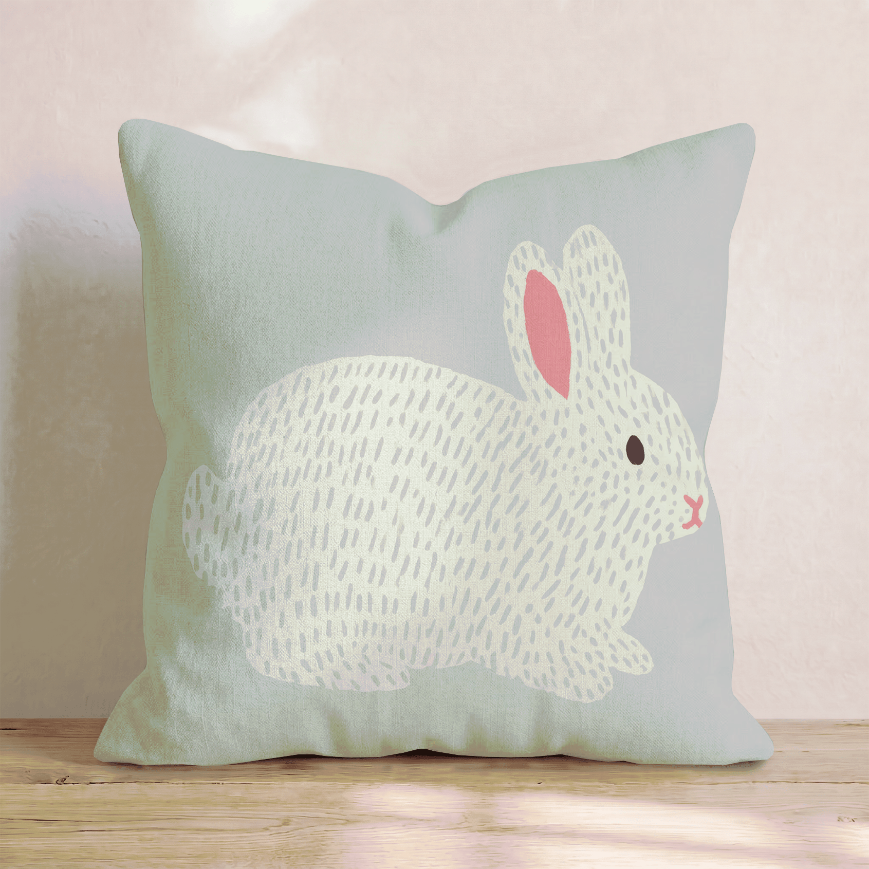 Baby Bunny Throw Pillow - Hillcroft Home