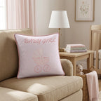 Baby Girl Throw Pillow - Hillcroft Home