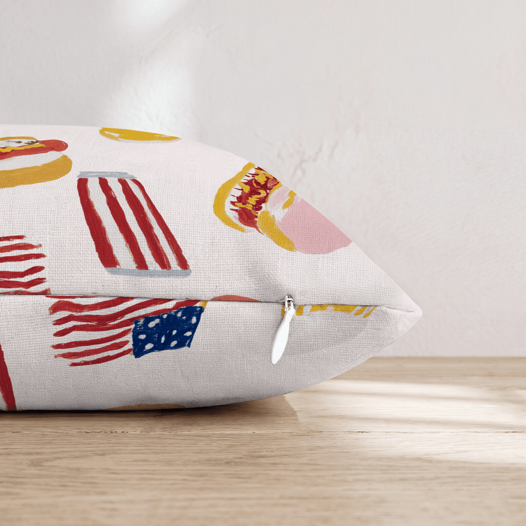 Backyard Cookout Throw Pillow - Hillcroft Home