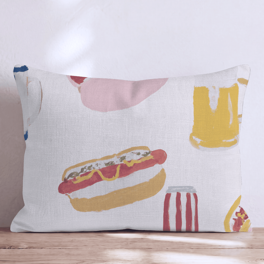 Backyard Cookout Throw Pillow - Hillcroft Home
