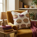 Bakery Shelf Pies Throw Pillow - Hillcroft Home