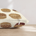 Bakery Shelf Pies Throw Pillow - Hillcroft Home