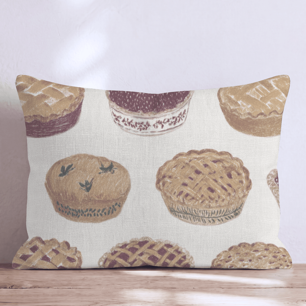 Bakery Shelf Pies Throw Pillow - Hillcroft Home
