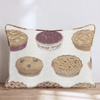 Bakery Shelf Pies Throw Pillow - Hillcroft Home