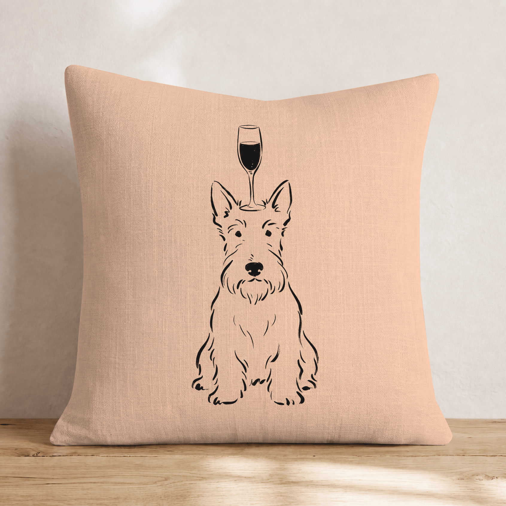 Balanced Scottie Throw Pillow - Hillcroft Home
