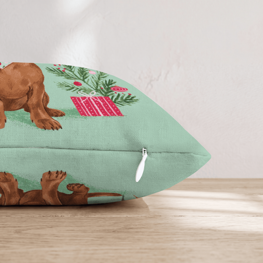 Bandana Dachshund Gift Throw Pillow - Hillcroft Home
