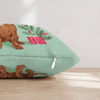 Bandana Dachshund Gift Throw Pillow - Hillcroft Home