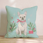 Bandana French Bulldog Gift Throw Pillow - Hillcroft Home