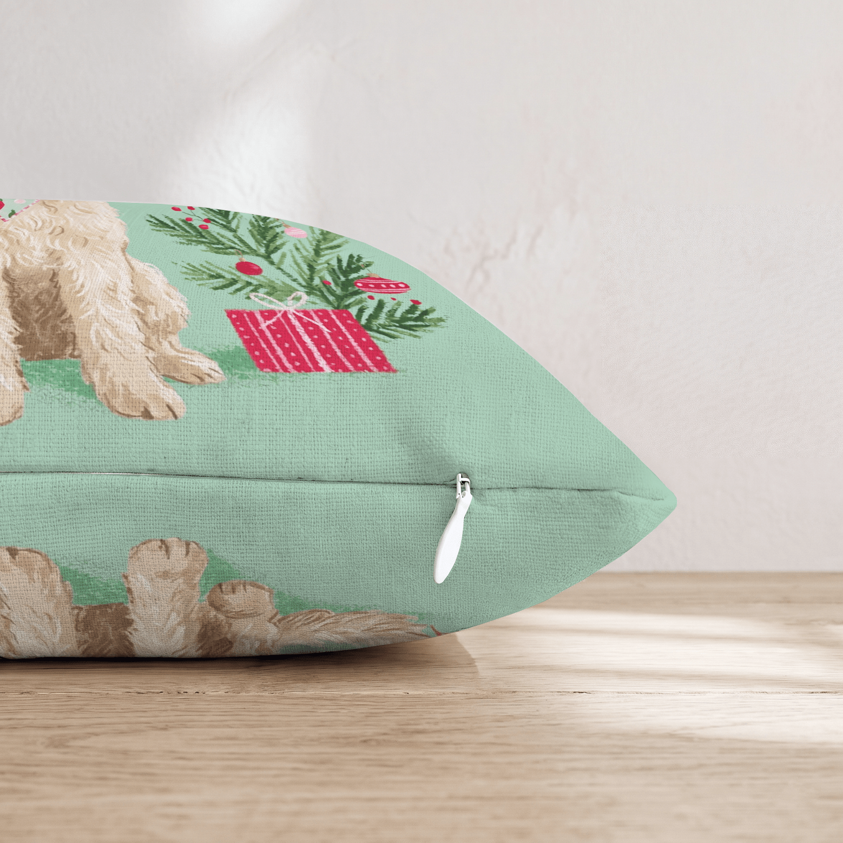 Bandana Gift Labradoodle Throw Pillow - Hillcroft Home