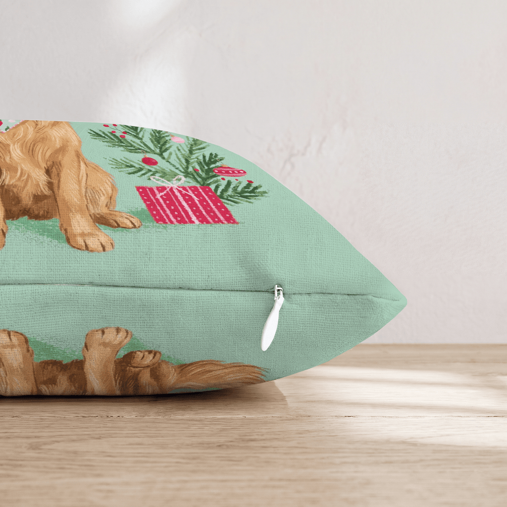 Bandana Golden Retriever Gift Throw Pillow - Hillcroft Home