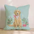 Bandana Golden Retriever Gift Throw Pillow - Hillcroft Home