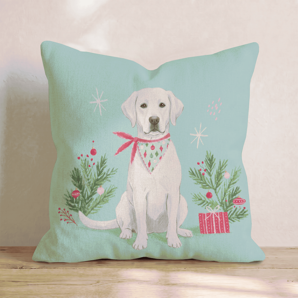 Bandana Labrador Retriever Gift Throw Pillow - Hillcroft Home