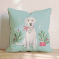 Bandana Labrador Retriever Gift Throw Pillow - Hillcroft Home