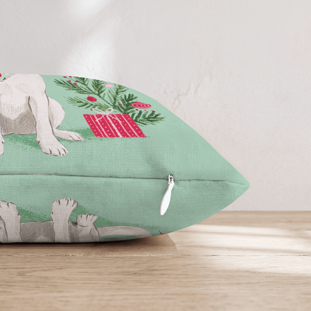 Bandana Labrador Retriever Gift Throw Pillow - Hillcroft Home