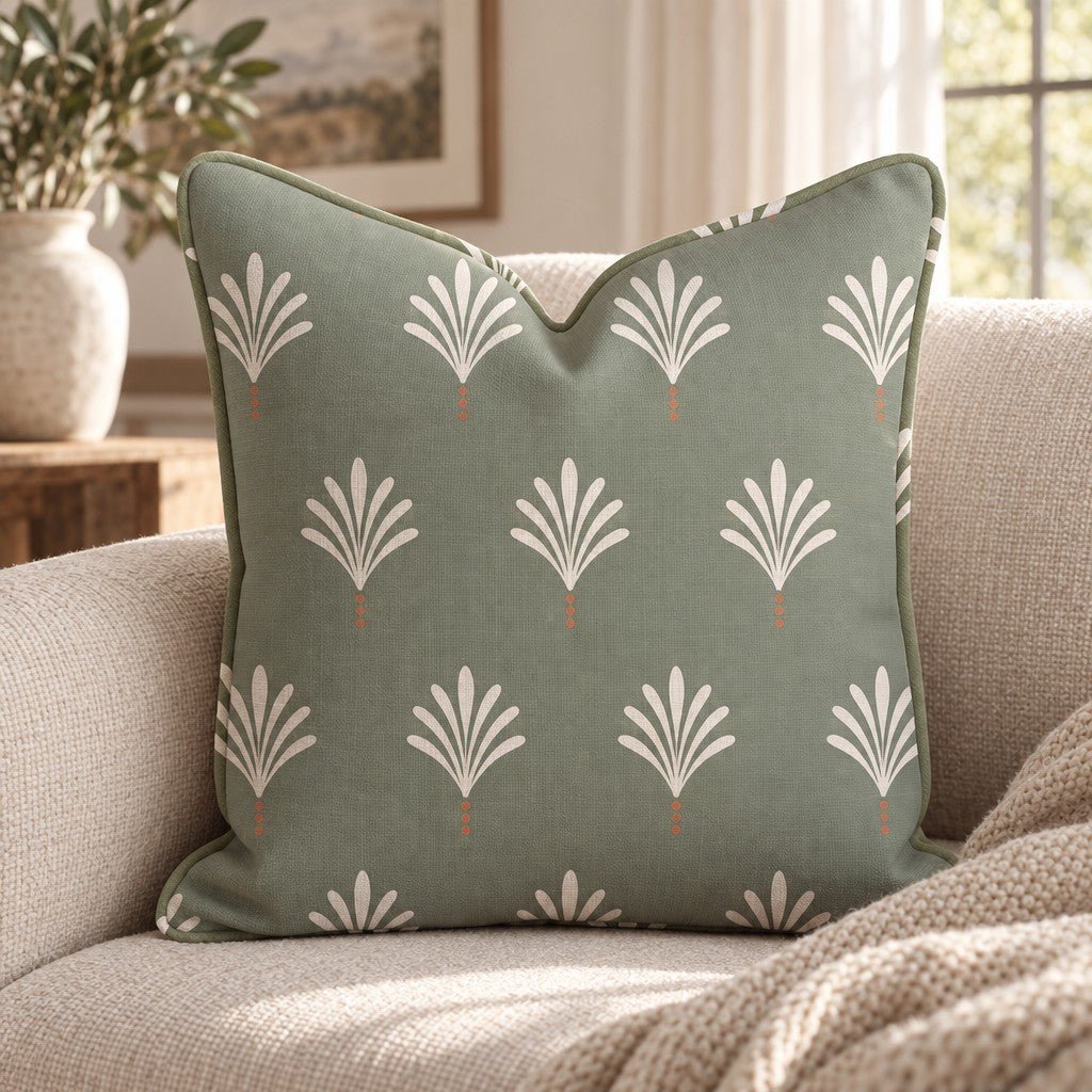 Barrow Palm Throw Pillow throw pillow - Hillcroft Home