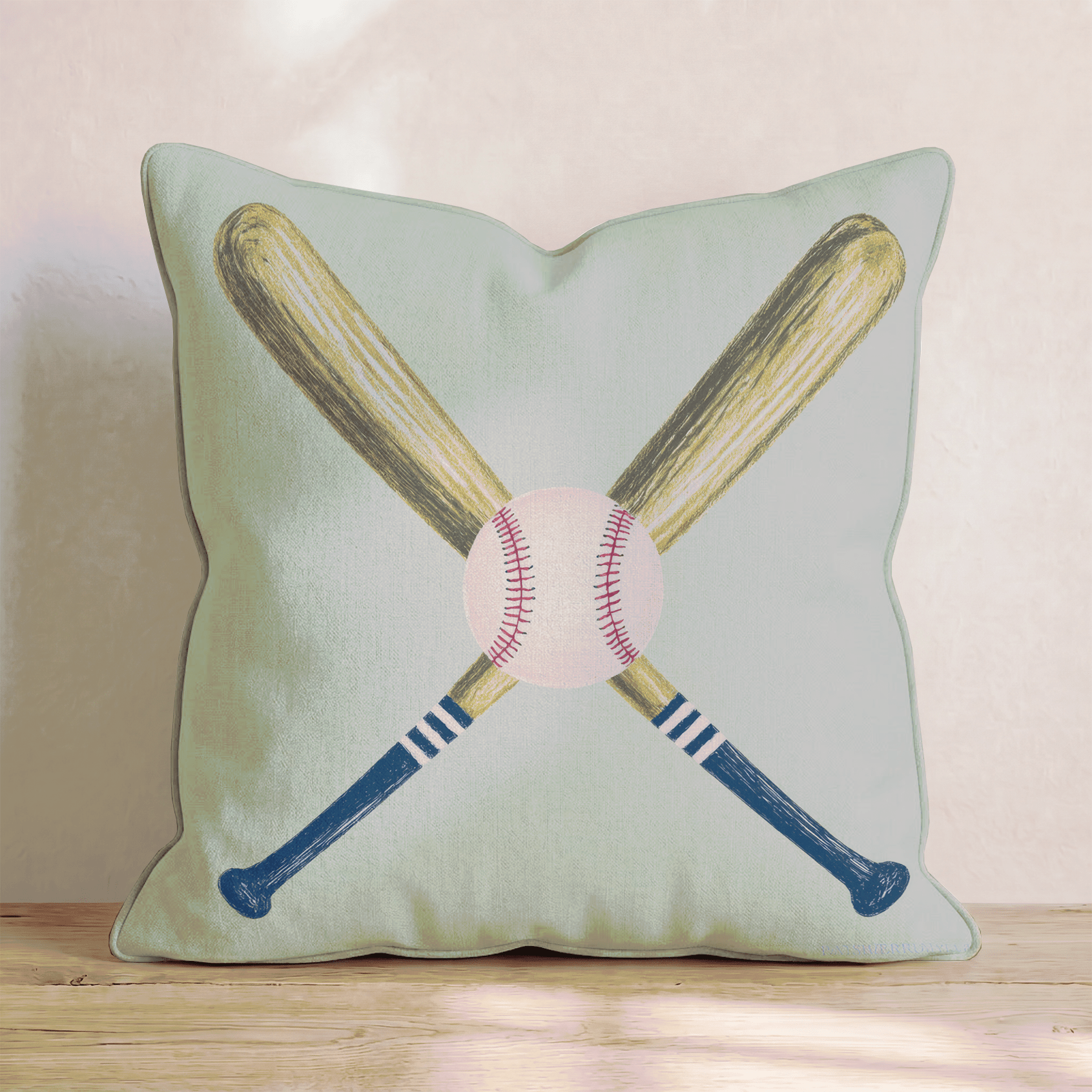 Baseball Bats Throw Pillow - Hillcroft Home