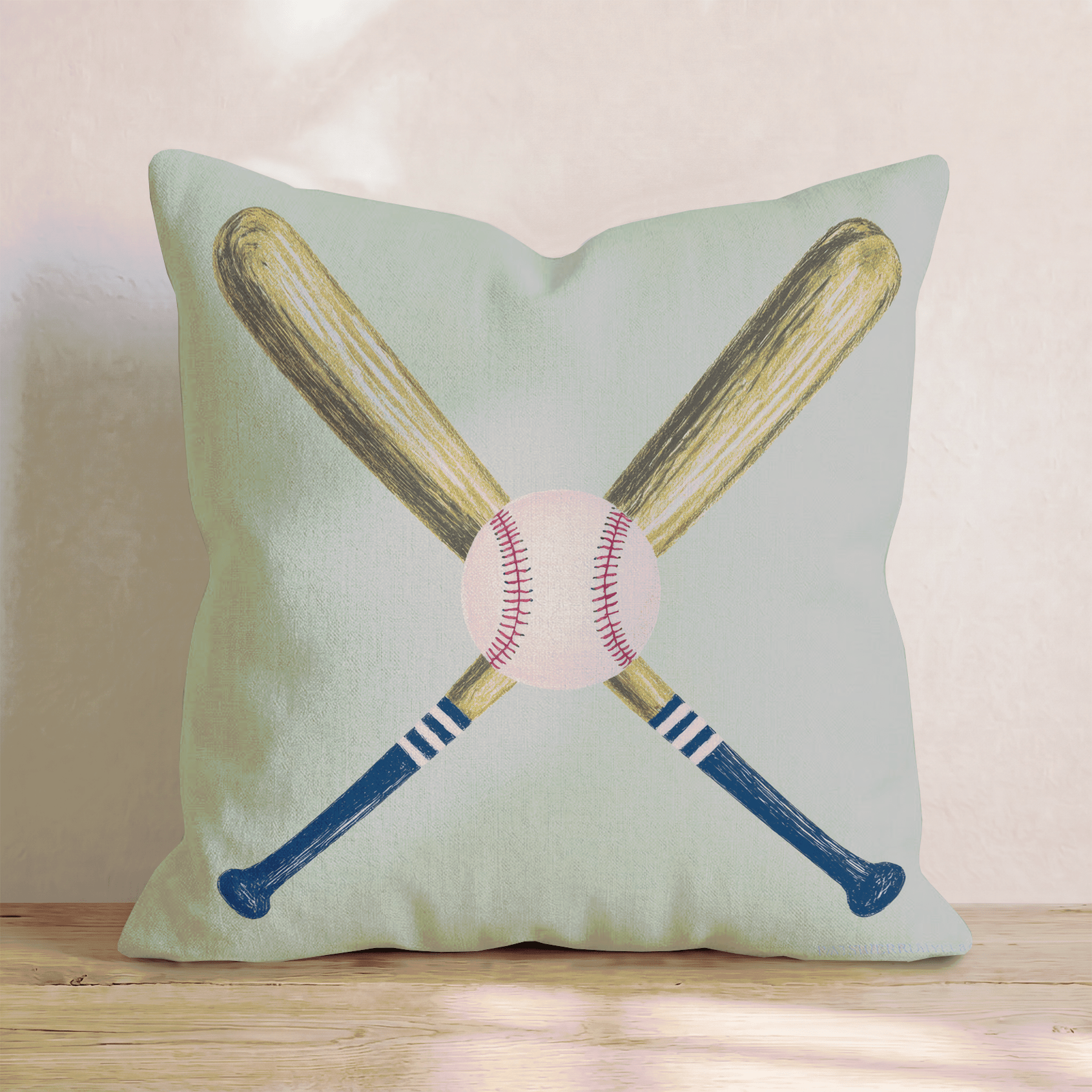 Baseball Bats Throw Pillow - Hillcroft Home
