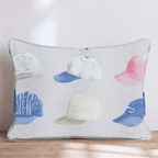 Baseball Caps Throw Pillow - Hillcroft Home