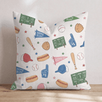 Baseball Doodles Throw Pillow - Hillcroft Home