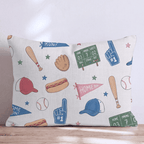 Baseball Doodles Throw Pillow - Hillcroft Home