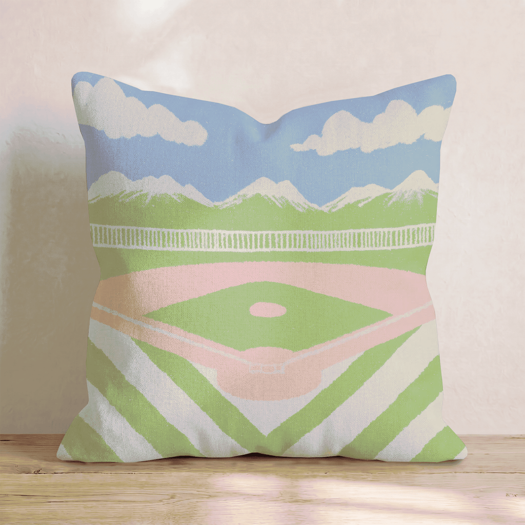 Baseball Field Throw Pillow - Hillcroft Home