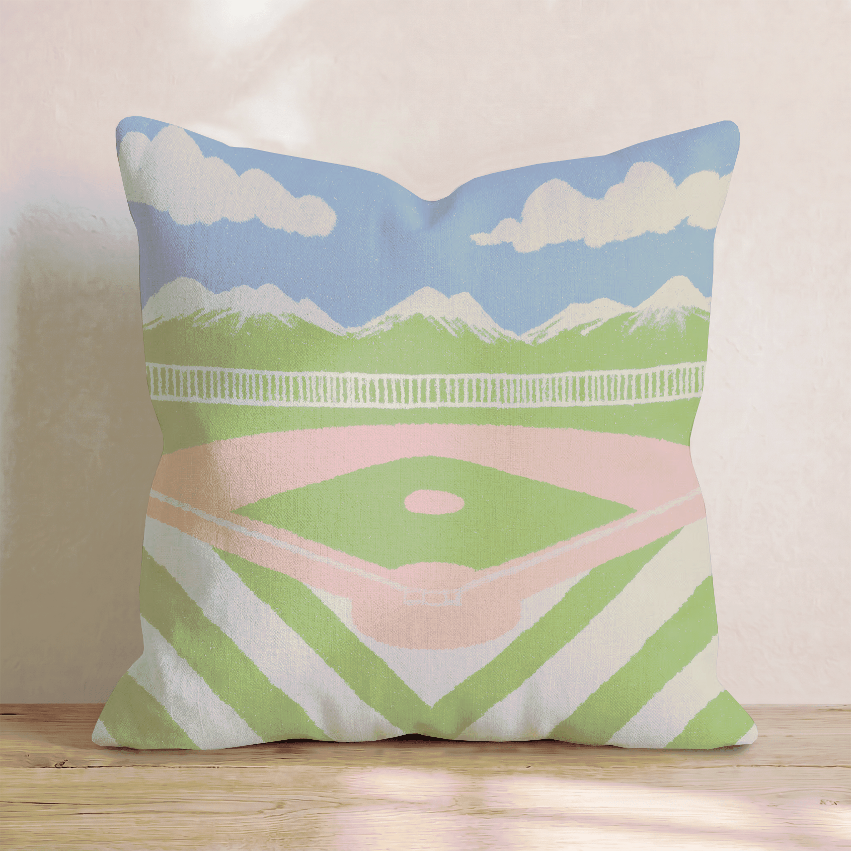 Baseball Field Throw Pillow - Hillcroft Home