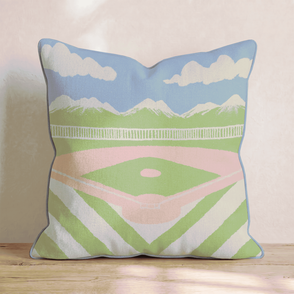 Baseball Field Throw Pillow - Hillcroft Home