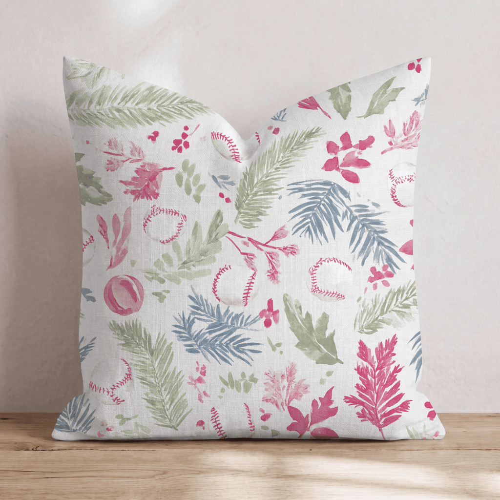 Baseball Palm Scatter Throw Pillow - Hillcroft Home