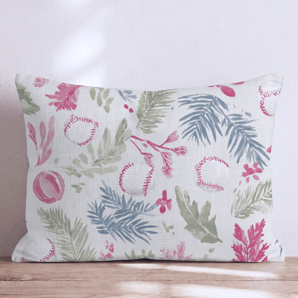 Baseball Palm Scatter Throw Pillow - Hillcroft Home