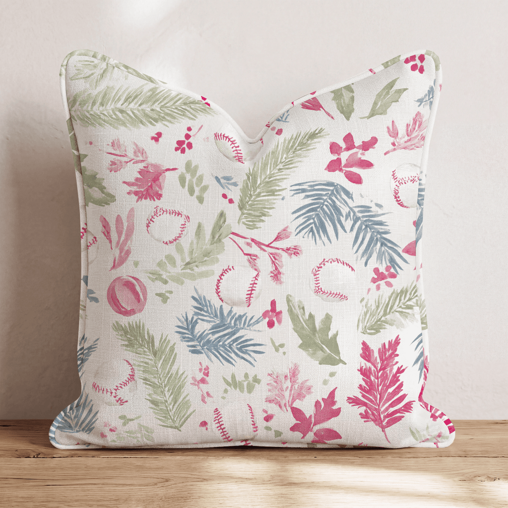 Baseball Palm Scatter Throw Pillow - Hillcroft Home