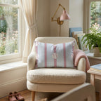 Baseball Stripes Throw Pillow - Hillcroft Home