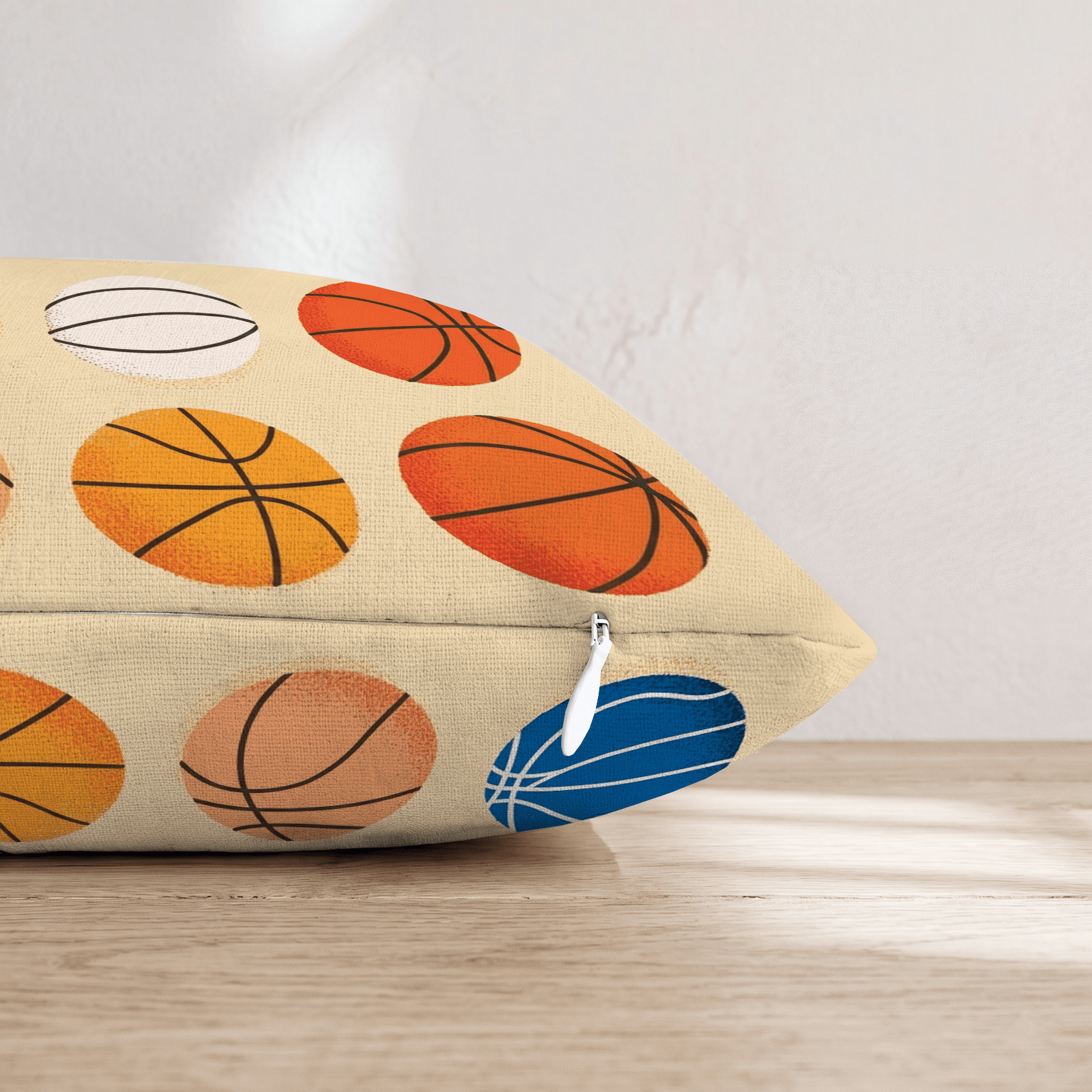 Baseline Hoops Throw Pillow - Hillcroft Home