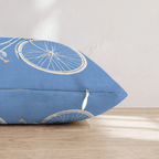 Basket, Bouquet, Bike Throw Pillow - Hillcroft Home
