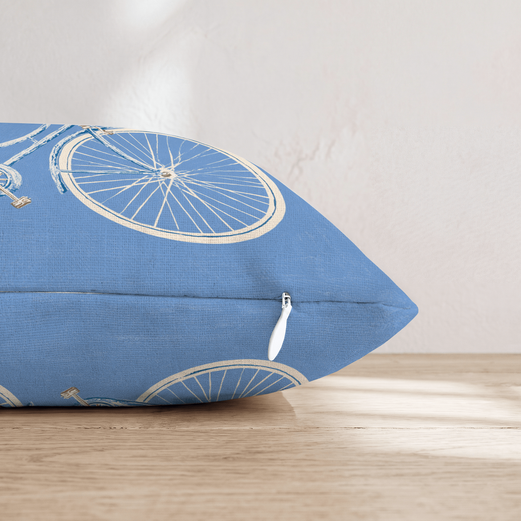 Basket, Bouquet, Bike Throw Pillow - Hillcroft Home