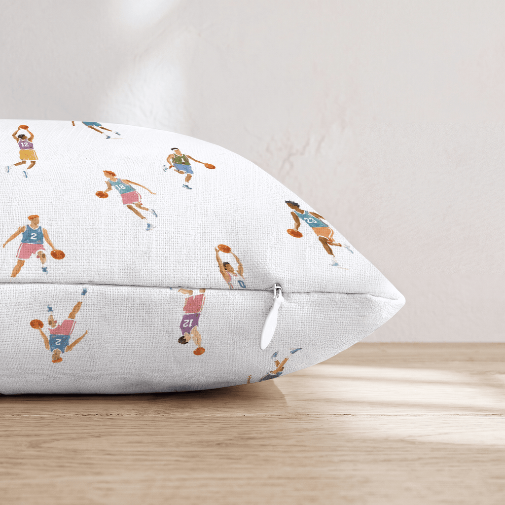 Basketball Fiesta Throw Pillow - Hillcroft Home