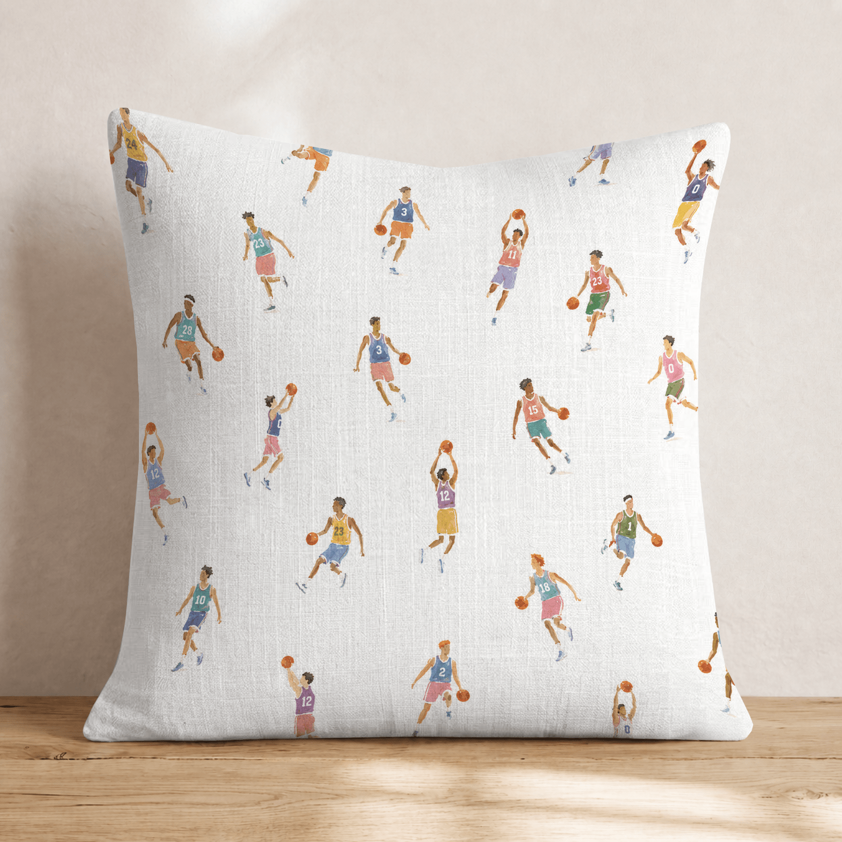 Basketball Fiesta Throw Pillow - Hillcroft Home
