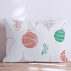 Basketball Ornament Mix Throw Pillow - Hillcroft Home
