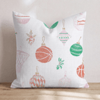 Basketball Ornament Mix Throw Pillow - Hillcroft Home