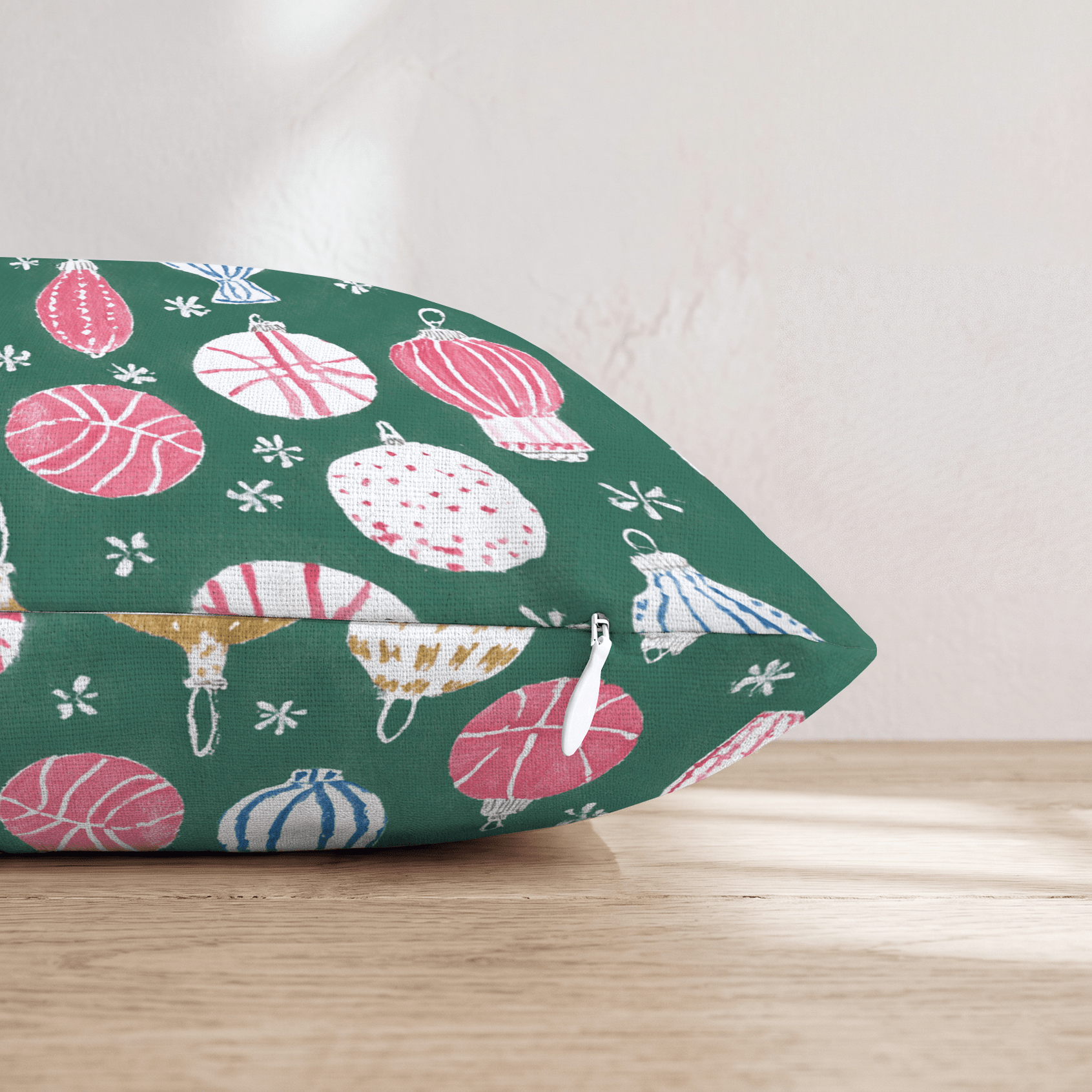 Basketball Ornaments Green Throw Pillow - Hillcroft Home