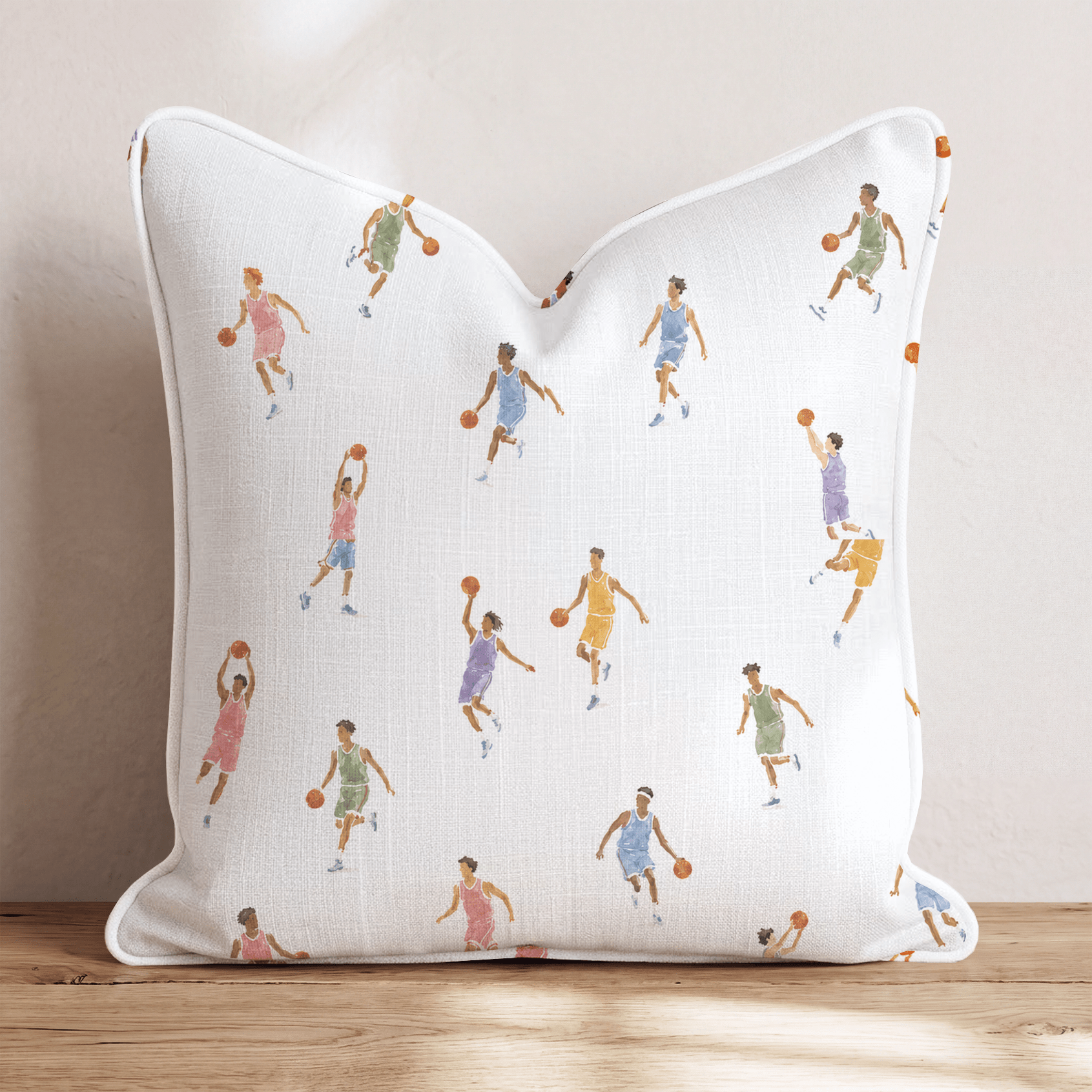 Basketball Party Throw Pillow - Hillcroft Home
