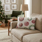 Basketballs and Christmas Wreaths Throw Pillow - Hillcroft Home