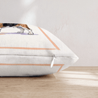 Basset Hound Lager Throw Pillow - Hillcroft Home