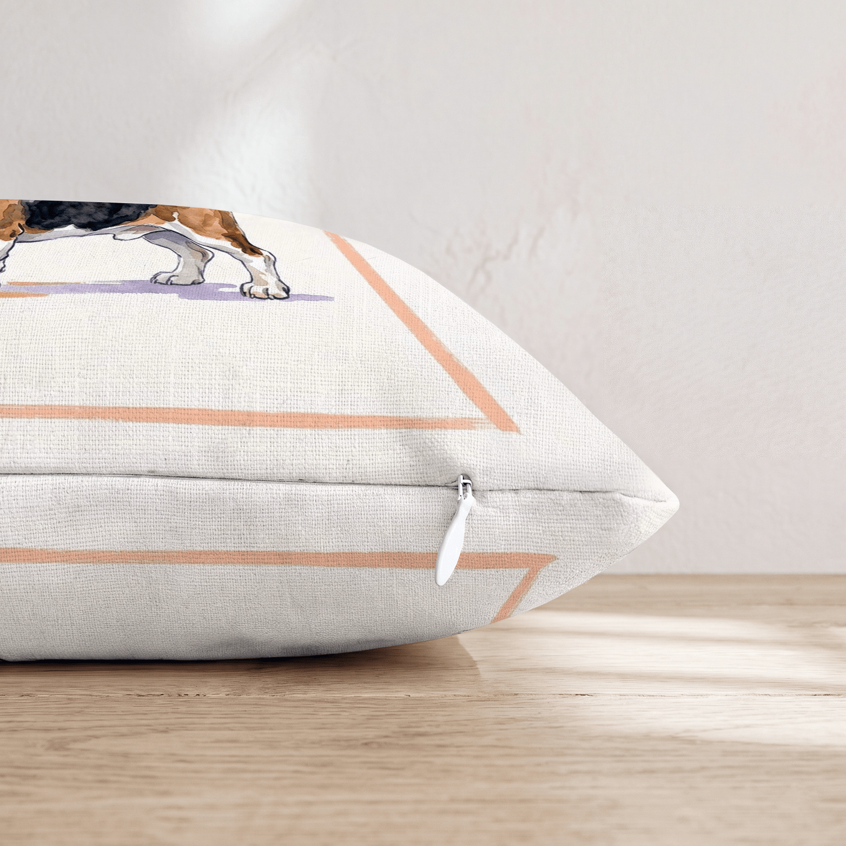 Basset Hound Lager Throw Pillow - Hillcroft Home