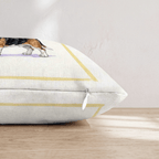 Basset Hound Matcha Throw Pillow - Hillcroft Home