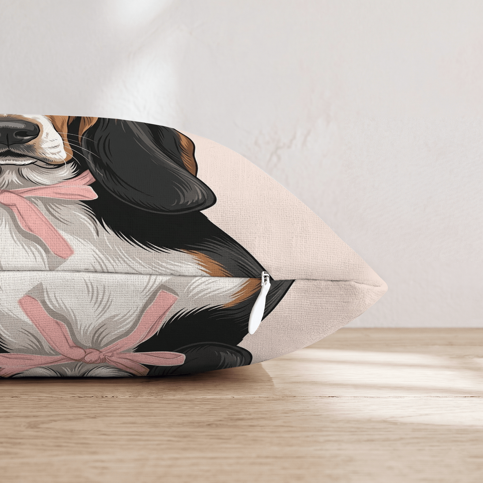 Basset Hound Portrait Throw Pillow - Hillcroft Home