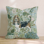 Basset Hound Power Throw Pillow - Hillcroft Home
